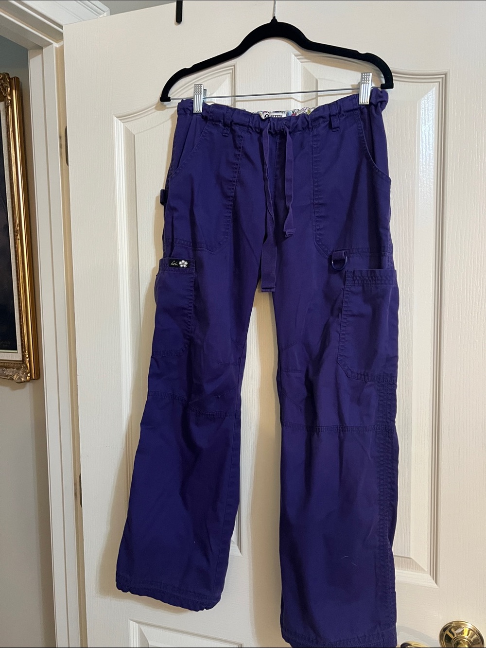 Koi Lindsey  Purple Cargo Scrub Pants